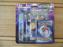 Pokemon TCG: Lightning Set - 4 Packs &amp; 1 Bonus Card Per Box - New Sealed - £23.70 GBP