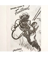1947 Coopers Jockey Underwear Advertisement Deep Sea Diver Kenosha DWUU4 - $19.99