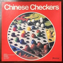 Vintage 1978 Pressman Chinese Checkers Board Game COMPLETE - £9.79 GBP