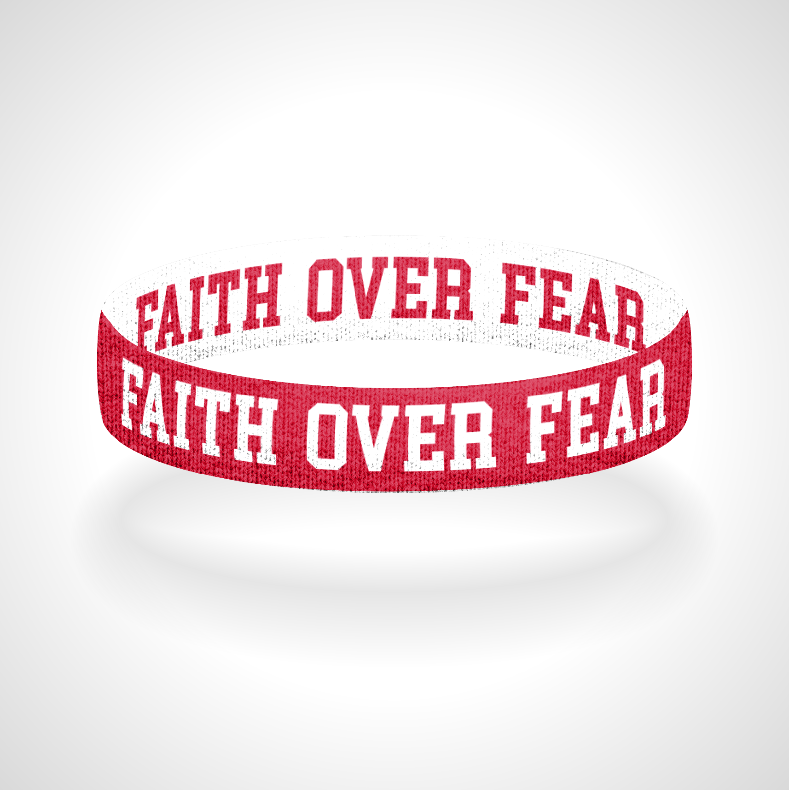 Reversible Faith Over Fear Bracelet Wristband Stretch Bracelet Item image 3