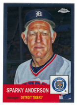 2022 Topps Chrome Platinum #487 Sparky Anderson Detroit Tigers - £1.07 GBP