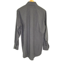SAKS Fifth Avenue Dress Shirt Mens Size 16 32/33 Slim Fit Black Gray Gin... - £17.97 GBP