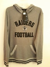 Fanatics Nfl Las Vegas Raiders Upperclassman Men&#39;s Hoodie Siiver Sz Medium - $42.07