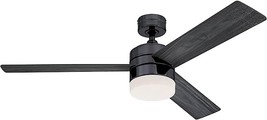 Ciata 52-Inch Indoor Ceiling Fan, Reverse Airflow, Dimmable Led Light Fixture, - £207.82 GBP