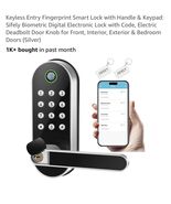 Keyless Entry Fingerprint Smart Lock with Handle &amp; Keypad: Sifely Biometric - €59,92 EUR