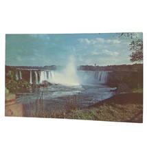 Postcard Horsehoe Falls Niagara Falls Ontario Canada Chrome Unposted - £5.41 GBP