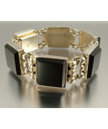 Onyx and Silver Bracelet  - £139.38 GBP