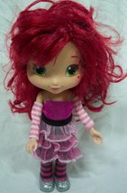 Cute Singing Rockstar Strawberry Shortcake 10&quot; Plastic Doll Toy - £19.77 GBP