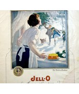 1923 JELL-O XL Advertisement John Newton Howitt 14 x 11.25 Dessert Ephemera - $41.49