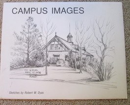 4 PENCIL SKETCHES BY ROBERT W DYAS &quot; ISU CAMPUS IMAGES&quot;  IOWA - €63,18 EUR
