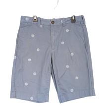 J Crew Rivington Men&#39;s 29x10.5 Chino Shorts, Blue Nautical Slim Fit Preppy - $374.91 MXN