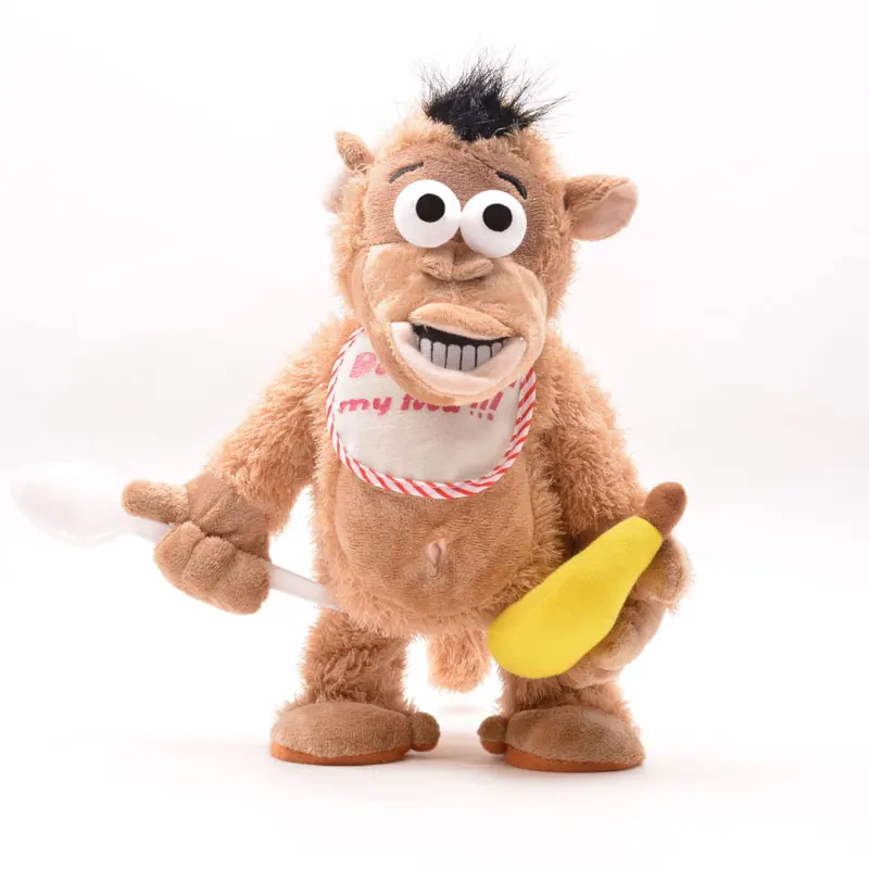 Play Robot Monkey Play Interactive Electronic Plush Animal Cute Dance Pet With S - £61.56 GBP