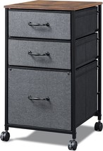 DEVAISE Mobile File Cabinet, Rolling Printer Stand with Open Storage Shelf, - £46.35 GBP