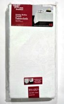 Winter Wonderland Holiday Medley Damask Tablecloth 60x84in Oval Oblong T... - $31.99