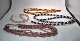 Jay King DTR Sterling Silver Beaded Necklaces - Lot of 4 - K1267 - £122.37 GBP