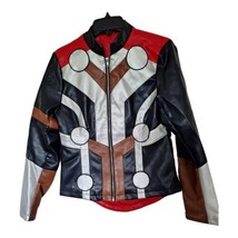 Disney Parks Marvel Thor Women&#39;s Small Simulated Leather Jacket Her Universe NEW - £50.87 GBP