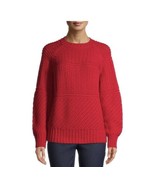 Womens Christmas Sweater XL 16 18 - Red - Time and Tru Mixed Stitch - £19.48 GBP