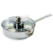 Norpro Stainless Steel Egg Poacher/Skillet Set, 10&quot;, Silver - £82.62 GBP