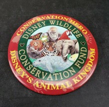 Disney&#39;s Animal Kingdom  Button Wildlife Conservation Fund Pin Hero - £3.95 GBP