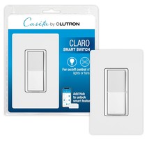 Lutron Claro Smart Switch with Wallplate for Casta Smart Lighting, for On/Off Co - £87.12 GBP