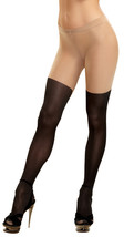 Dreamgirl Women&#39;s Sheer Panty Hose with Opaque Lace-Up Boot Design, Blac... - $73.50