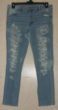 Womens American Eagle Super Stretch Extremely Distressed HI-RISE Jegging Size 14 - £25.70 GBP