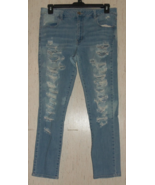 WOMENS AMERICAN EAGLE SUPER STRETCH EXTREMELY DISTRESSED HI-RISE JEGGING... - €28,38 EUR
