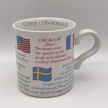 1985 Coffee Connoisseur Mug Coffee Lover Recipes Collector American Greetings - £8.83 GBP