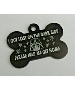 STAR WARS STYLE PERSONALISED BONE DOG TAG DARTH VADER GOT LOST ON THE DA... - $374.40 MXN
