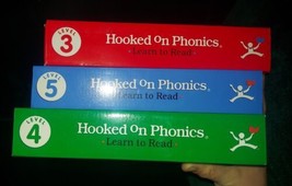 Hooked On Phonics Learn To Read Levels 3 4 5 Home School Aid - £73.56 GBP
