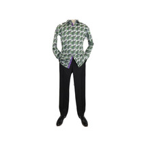 Men Shirt J.Valintin Turkey-Usa 100% Egyptian Cotton Axxess Style A113-12 Green image 5