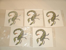 10 Candie&#39;s Men SCORPION Scented Temporary Tattoo New - $12.99