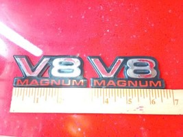 V8 Magnum Emblem Fender Door Badge Emblem Durango 1500 Dodge Van 94-01 Peeled  - £7.04 GBP