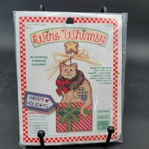 New Sealed Vintage 1994 Wire Whimsy Needlepoint Holiday Christmas Gifted... - £5.93 GBP