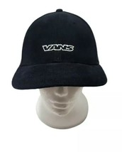 Vans Black Corduroy snapback hat cap - £13.41 GBP