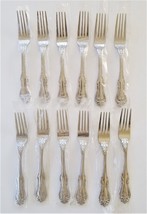 REED and BARTON RDS167 stainless FLATWARE 12pc DINNER FORKS likely unused - £52.84 GBP