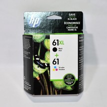 HP 61 Black High Yield and Tri-Color Standard Yield Ink Cartridge 2PK CZ... - $39.60