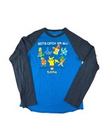 Pokemon, T Shirt, Gotta Catch ‘Em All Pajama Top Kids L Blue Black Long ... - $12.06 CAD