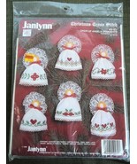 Choir of Angels Ornaments Janlynn Christmas Cross Stitch 50-272 Set of 6 - £19.46 GBP