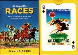 A Day at the Races Playing Cards Poker Size Deck Piatnik Custom Limited Sealed - £8.69 GBP