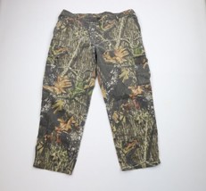 Vintage Mossy Oak Camouflage Mens Size 2XL XXL Faded Wide Leg Cargo Pants  - £59.14 GBP