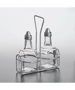 Oil &amp; Vinager 2 Cruets 6-oz With Wire Caddy  Compartment and Stoppers/FR... - €21,23 EUR