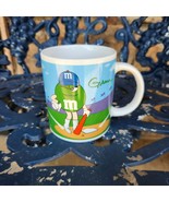 Green and Yellow M &amp; M Coffee Mug Excellent Condition 10 oz. Drinkware - $285.10 MXN