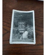 1942 Photo OLD MAN MOUNTAIN SIGN Franconia Notch White Mountains New Ham... - $26.06 CAD