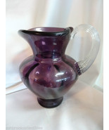 Fenton Art Glass Aubergine Pitcher New Item 6142KF - £78.06 GBP