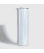 20oz Straight Skinny Blank White Stainless Steel Glitter Tumbler Sparkle... - $6.50+