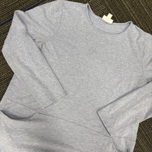 Pure Jill Women&#39;s Blue Long Sleeve Pocket Tunic Top Comfortable Casual - $18.99