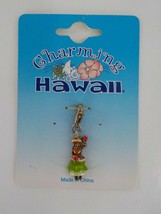 CHARMING HAWAII HULA GIRL CHARM ONLY 1 PIECE MULTI COLOR LOBSTER CLAW CL... - $1.99