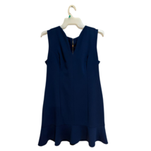 APT.9 Women’s Navy Sleeveless Dress Size 16 Flounce Hem Exposed Zip - $326.89 MXN