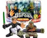 Year 2004 Star Wars Galactic Heroes Figure - LUKE SKYWALKER and GAMORREA... - $34.99